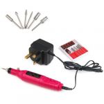 WMA 20000 RPM Electric Pen-Shape Manicure Machine Nail Art File Drill + 6 bits Pink