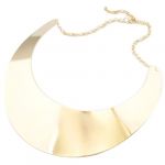 Open ended vintage fashion gold plated collar choker necklace +chain