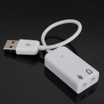 USB 2.0 3D Virtual 7.1 Channel Audio Sound Card Adapter for PC Laptop WIN 7 MAC