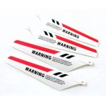 Red rotor blades - full set of 4 - for syma s107 r/c gyro helicopter