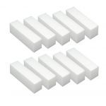 White Acrylic Nail Art Tips Buffer Buffing Sanding Block Files Manicure Tool (1X10pcs)