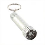 Yks 5 led mini flashlight keychain torch silver