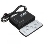 HDMI Splitter Switcher Box Hub Selector iR Remote DVD 1080P HD HDTV 3D (5 Port)