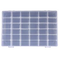 36 Grid Clear Adjustable Jewelry Bead Organizer Box Storage Container Case