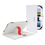 White Premium PU Luxury Leather Folio / Flip Case Stand Cover Protection Skin Wallet For 7 7 inch Android Tablet PC, ASUS GOOGLE Nexus 7, 2.2 EASY TAB, MID, Apad, Epad, 7 inch Amazon kindle fire, NEW e reader book, Blackberry playerbook, Huawei Mediapad, 