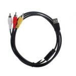 USB to 3RCA Cable (Black PVC Jacket)