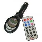 IN CAR IPOD & MP3 PLAYER WIRELESS FM MODULATOR/TRANSMITTER/TUNER WITH REMOTE - 206 FM CHANNELS - SUPPORTS USB FLASH DRIVE, SD & MMC CARDS, 3.5MM JACK INPUT