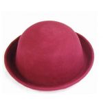 BeautyLife Lady's Vogue Vintage Cute Trendy Bowler Derby Hat Cloche (Wine Red)