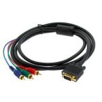 1.8m VGA to TV 3 RCA Component AV Adapter Cable for PC