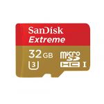 SanDisk Extreme 32 GB Micro SDHC UHS-I Class 10 U3 Memory Card up to 60 MB/s Read