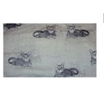 New Women Ladies Long cat Animal Print Neck Shawl Scarf Scarves Warp Stole Warm (grey)
