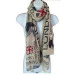 Union Jack Scarf - London Souvenir Gift - Soft, Oversized - Fashion Accessories