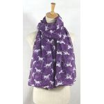 Women Scarf Horses Print Design Ladies Scarves Shawl Wrap Maxi Scarf Sarong (Purple)
