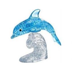 PicknBuy® 3D Crystal Puzzle Blue Dolphin Jigsaw Puzzle IQ Toy Model Decoration