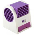 USB or AA Battery FAN MINI PORTABLE DESKTOP COOLING DESK QUIET FAN FOR COMPUTER LAPTOP PC - Purple