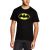 DC COMICS Men's Batman Logo Short Sleeve T-Shirt, Black, Large
