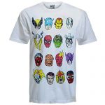 Marvel Comics Official Gift Mens Character T-Shirt Iron Man Thor White Large