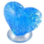 PicknBuy¨ 3D Crystal Puzzle Blue Heart Jigsaw Puzzle IQ Toy Model Decoration