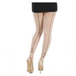 Oui et Non Back Seam Tights - The Pea's Knees designed by Pamela Mann