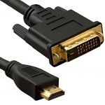 1m HDMI to DVI Cable - Premium Quality / ULTRA HD (4K resolution) - 1080p (Full HD) / v1.4 / Video / DVI-D (Dual Link) 24+1 Pins / 24k Gold Plated