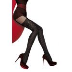Fiore Dotty 60 Den Microfibre Tights [Size 3 - Medium, Black ]