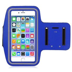 IPhone 6 Plus 5.5 Premium Sports Armband Cover Strap for Jogging, Running, Gym Work, Cycling ( Blue)
