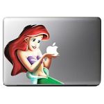 Disney Characters Vinyl Decal Sticker Art for Apple MacBook Pro/Air - Little Mermaid 13 or 15 inch