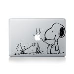 Cartoon Characters Vinyl Decal Sticker Art for Apple MacBook Pro/Air - Snoopy by Camp Fire 13 or 15 inch