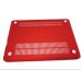 Red Hard Cover Rubberized Case Protector compatible for Apple Macbook Pro 13.3