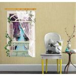 Wall Sticker Vertical screens Scenic Rivers 3D window room decoration Decal Vinyl