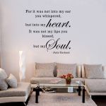 Wall sticker proverb my heart my soul room decoration decal vinyl