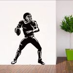 Wall sticker rugby people sports room decoration decal vinyl