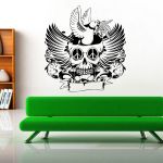 Wall Sticker Halloween skull room decoration Decal Vinyl