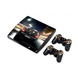 Playstation PS3 Slim Vinyl Decor Decal Protetive Skin Sticker for Console, Controllers Decal#0001
