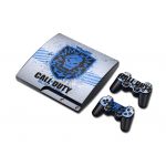 Microsoft playstation ps3 slim vinyl decor decal protetive skin sticker for console, controllers decal#0002