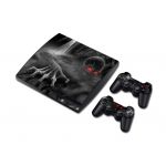 Microsoft playstation ps3 slim vinyl decor decal protetive skin sticker for console, controllers decal#0003