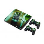 Microsoft playstation ps3 slim vinyl decor decal protetive skin sticker for console, controllers decal#0009
