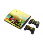 Playstation PS3 Slim Vinyl Decor Decal Protetive Skin Sticker for Console, Controllers Decal#0534