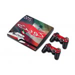 playstation ps3 slim vinyl decor decal protetive skin sticker for console, controllers decal#3102