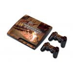 playstation ps3 slim vinyl decor decal protetive skin sticker for console, controllers decal#3106