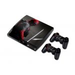 playstation ps3 slim vinyl decor decal protetive skin sticker for console, controllers decal#3122
