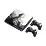 playstation ps3 slim vinyl decor decal protetive skin sticker for console, controllers decal#3123