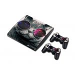 playstation ps3 slim vinyl decor decal protetive skin sticker for console, controllers decal#3124
