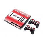 playstation ps3 slim vinyl decor decal protetive skin sticker for console, controllers decal#3125