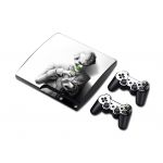 playstation ps3 slim vinyl decor decal protetive skin sticker for console, controllers decal#3133