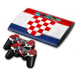 playstation ps3 cech-4000 vinyl decor decal protetive skin sticker for console, controllers decal#0003