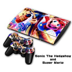 playstation ps3 cech-4000 vinyl decor decal protetive skin sticker for console, controllers decal#0098