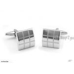 Men's Jewelry Cufflinks Square Laser Pattern French Style Cuff Links