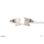Men's Jewelry Cufflinks Letter "R" French Style Cuff Links